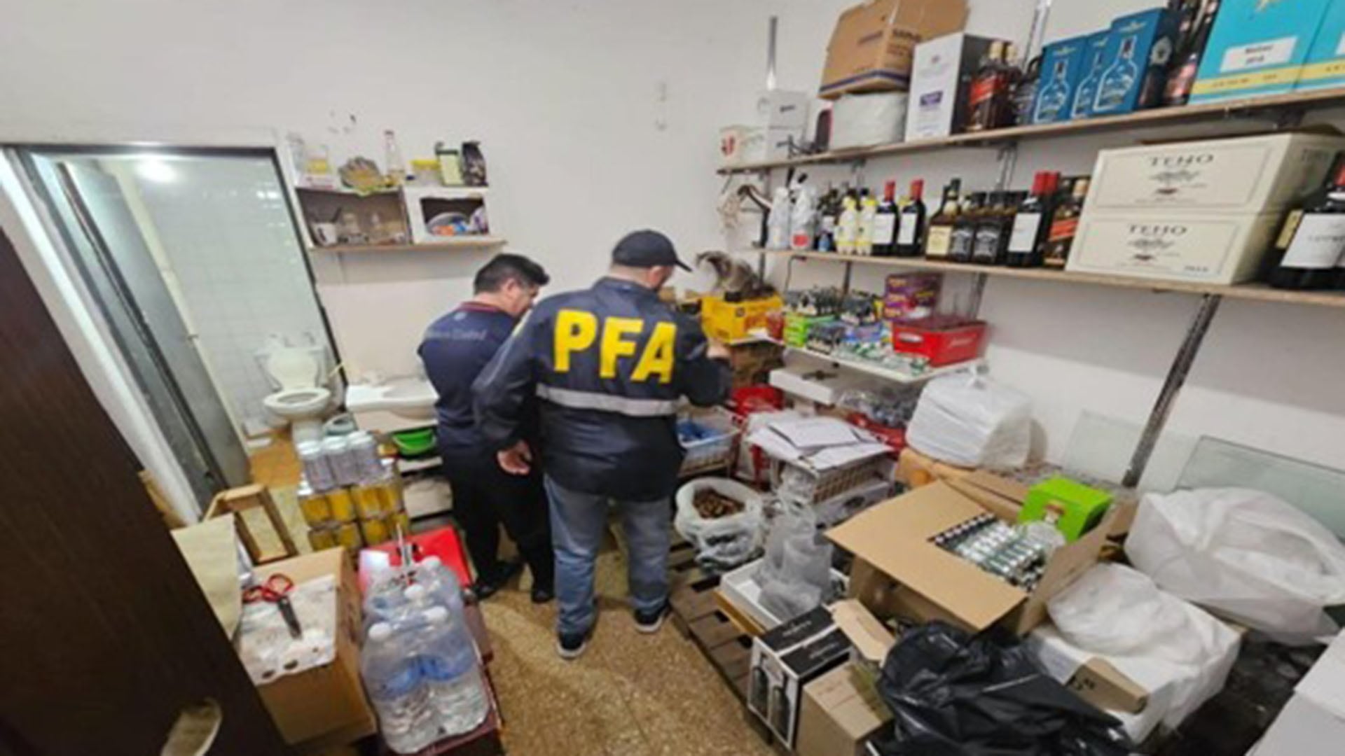 La PFA en un depósito de bebidas ligado a