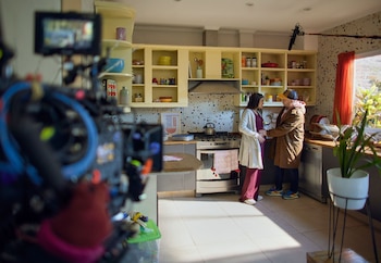 Imágenes del detrás de escena