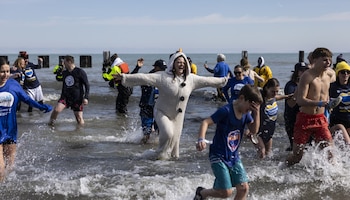 El Polar Plunge en Chicago