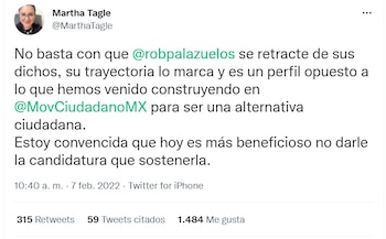 Martha Tagle aseguró que en