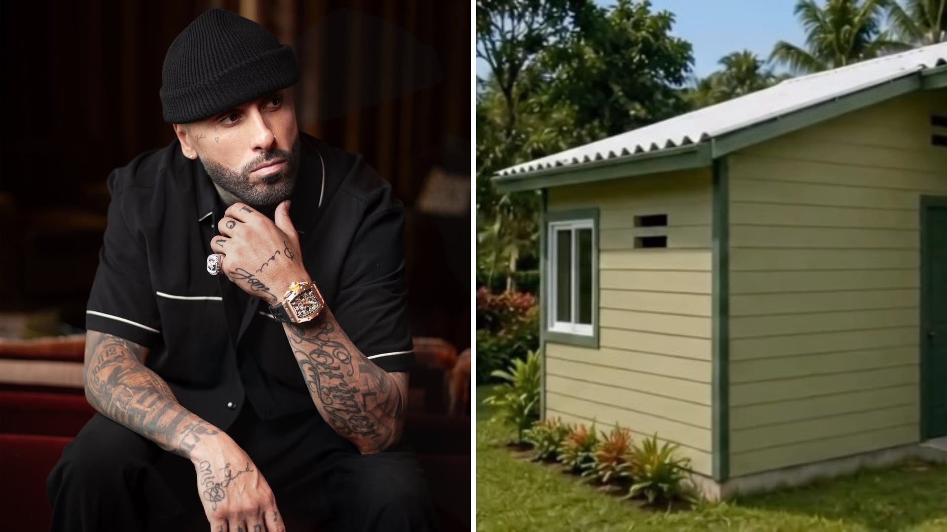 Grupo Argos y Nicky Jam entregaron en Quibdó la primera vivienda de un programa que contempla la construcción de 1.000 casas para familias afectadas por el terremoto - crédito @grupoargos - @nickyjam/Instagram
