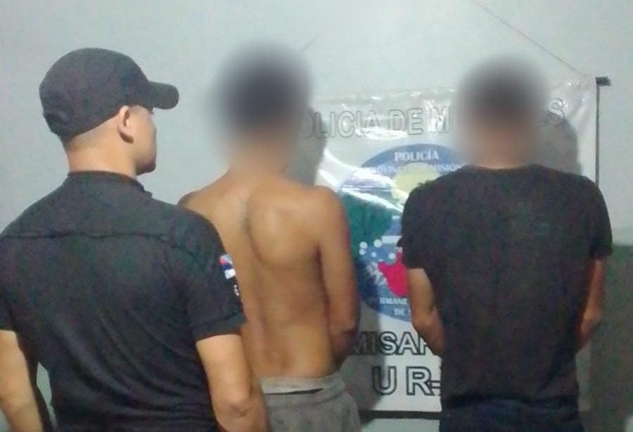 Los dos detenidos por la Policía de Posadas (Fuente: Misiones Online)