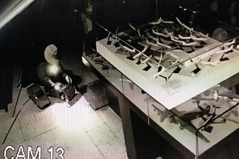 En las cámaras de seguridad