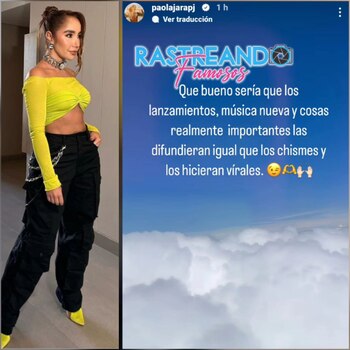 Paola Jara reaccionó a los