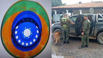 Traficaban más de 10 kilos de marihuana ocultos en un rueda de una camioneta y fueron capturados en Formosa