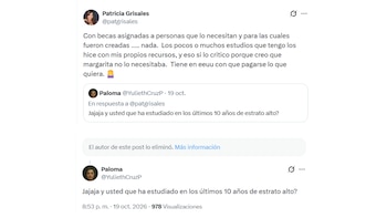 Patricia Grisales respondió a los mensajes que comparaban a su hermana con Margarita Rosa de Francisco - crédito @patgrisales/ X
