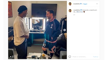 Messi y Ronaldinho charlaron en