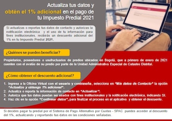 Descuento impuesto predial