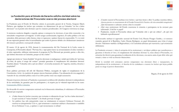 Fundación para el Estado de derecho advirtió sobre las declaraciones de Gregorio Eljach