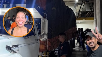 Andrea Valdiri llegó a Venezuela con camión de ayudas y dio detalles de la tragedia: “Hay muchos abuelitos que no tienen ni siquiera carpa ni colchoneta”