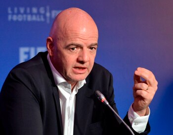 En la imagen, el presidente de la FIFA, Gianni Infantino. EFE/Str/Archivo