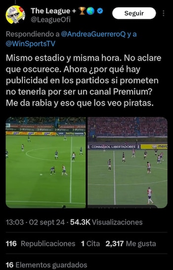 El usuario destacó que la