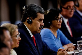 El dictador Maduro, durante la