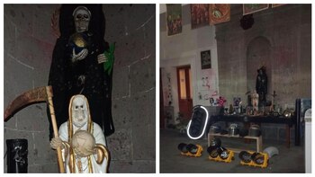 Altares para Santa Muerte e