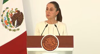 Claudia Sheinbaum defiende reformas constitucionales.