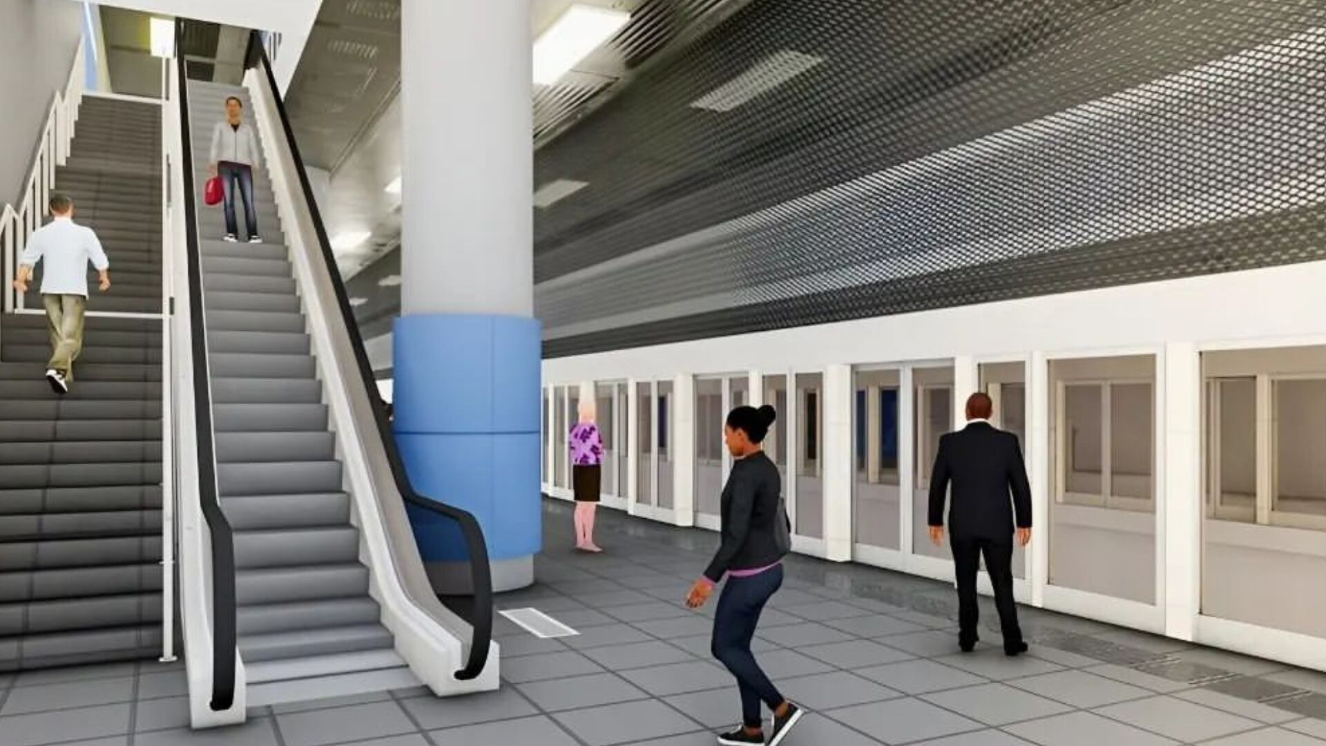 Estación subterránea de la UNMSM lucirá moderna y recibirá a miles de estudiantes diariamente. (Fuente: Tv Perú)