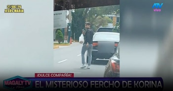 Korina Rivadeneira es captada con acompañante mientras realiza trámites y almuerza: Magaly revela detalles. Captura: Magaly TV La Firme.