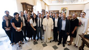 El papa Francisco participó del