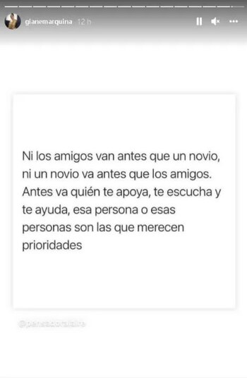 Gianella Marquina publica curioso mensaje.