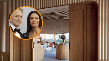 La pareja acudió a cenar