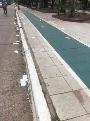 Los panfletos en las calles