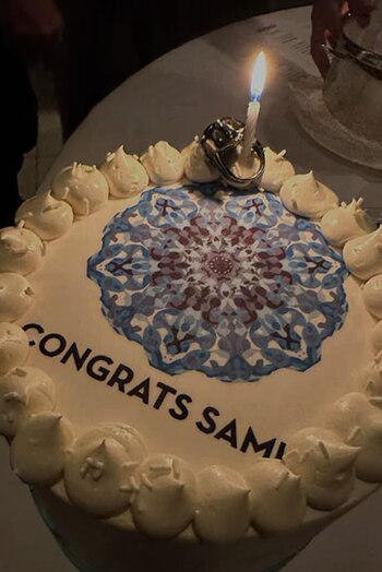 El pastel que le hicieron