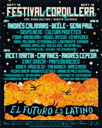 Quinta edición del Festival Cordillera revela el cartel por días - crédito Cordillera - Páramo presenta