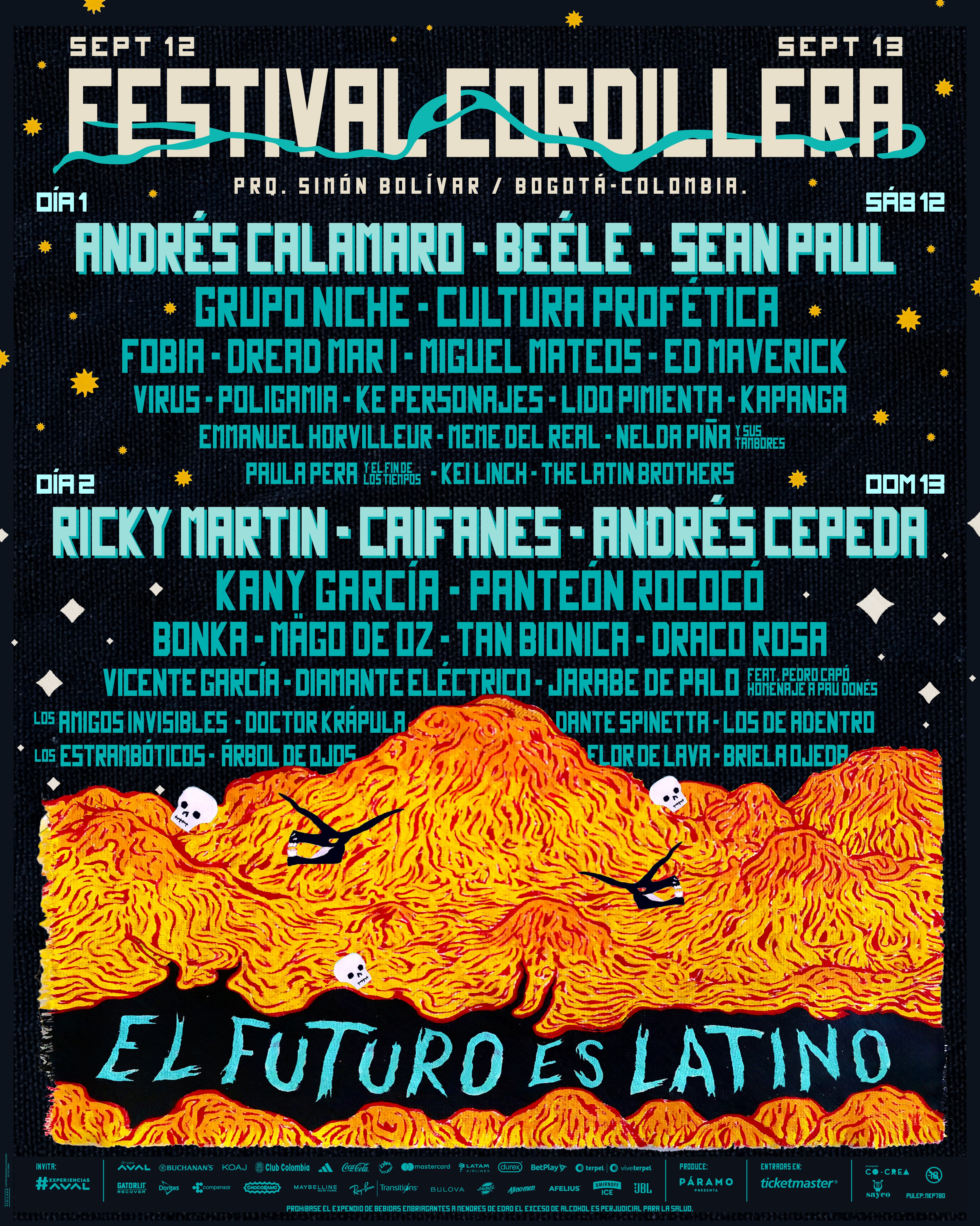 Quinta edición del Festival Cordillera revela el cartel por días - crédito Cordillera - Páramo presenta