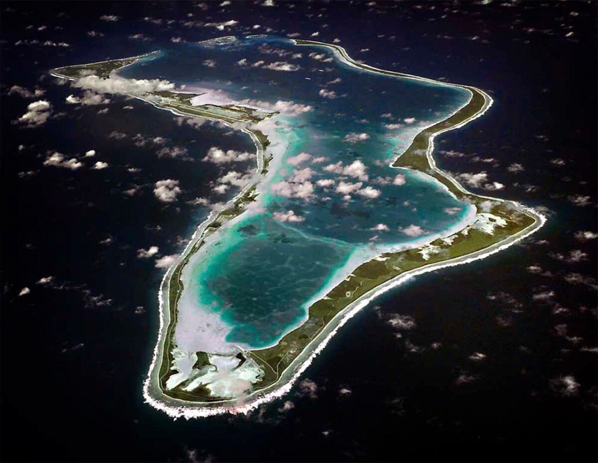 Isla Diego García (U.S. Navy via AP, File)