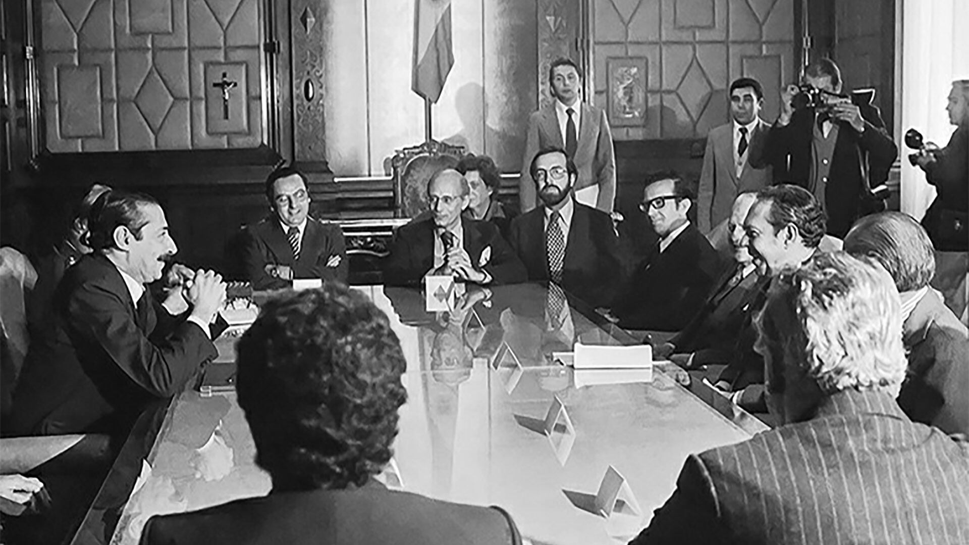 La dictadura encabezada por Jorge Rafael Videla recibió a los delegados de la CIDH (Archivo Infojus)