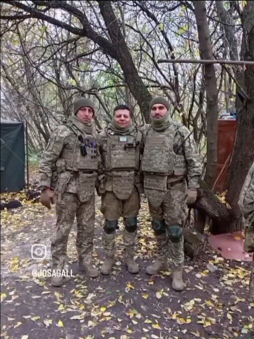 Los soldados en el frente de batalla