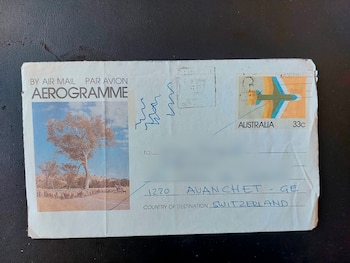 El aerograma era un sobre