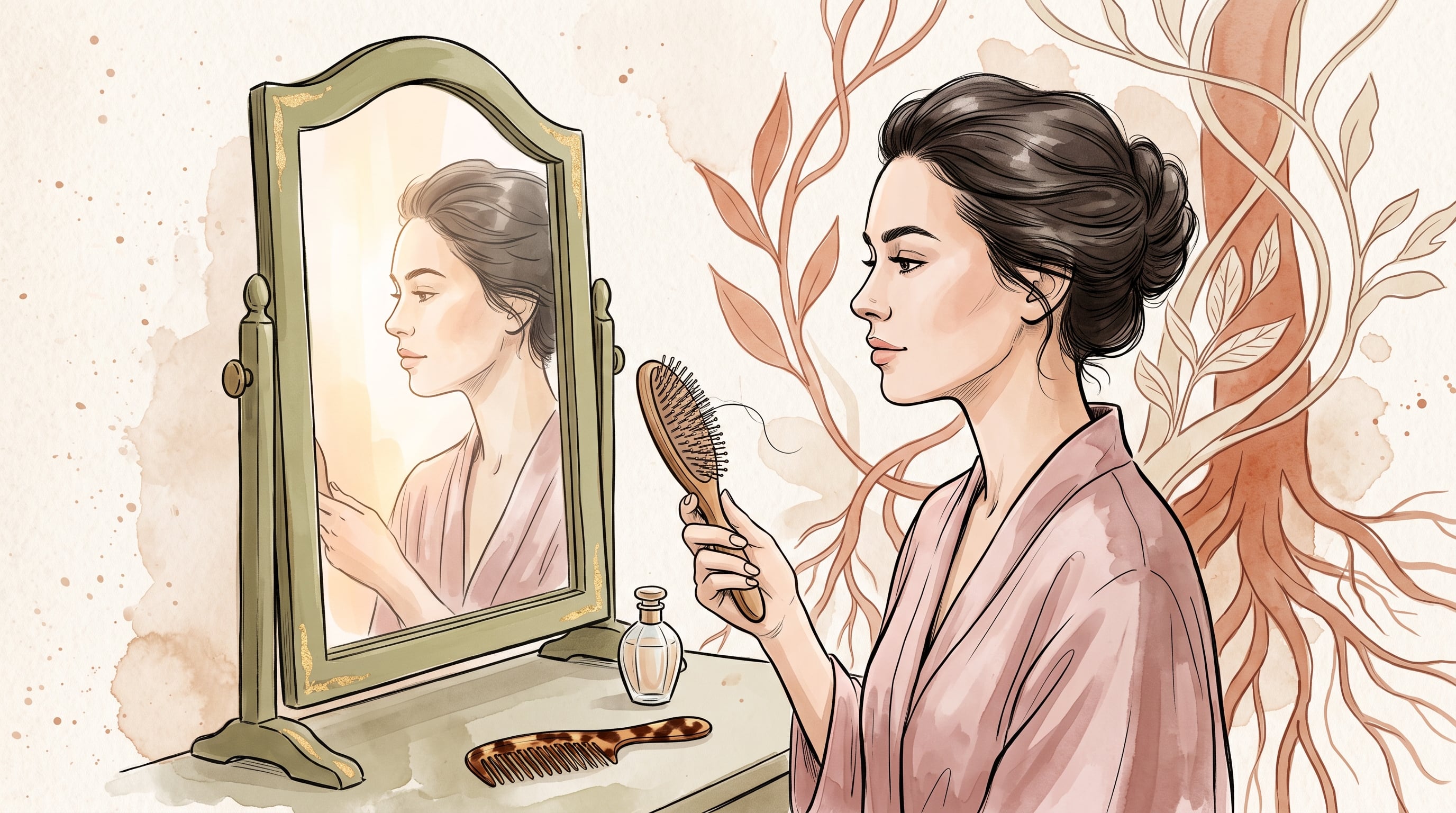 Los factores hereditarios, los cambios hormonales, el estrés físico y los déficits nutricionales figuran entre las causas de la caída del cabello en mujeres (Imagen Ilustrativa Infobae)