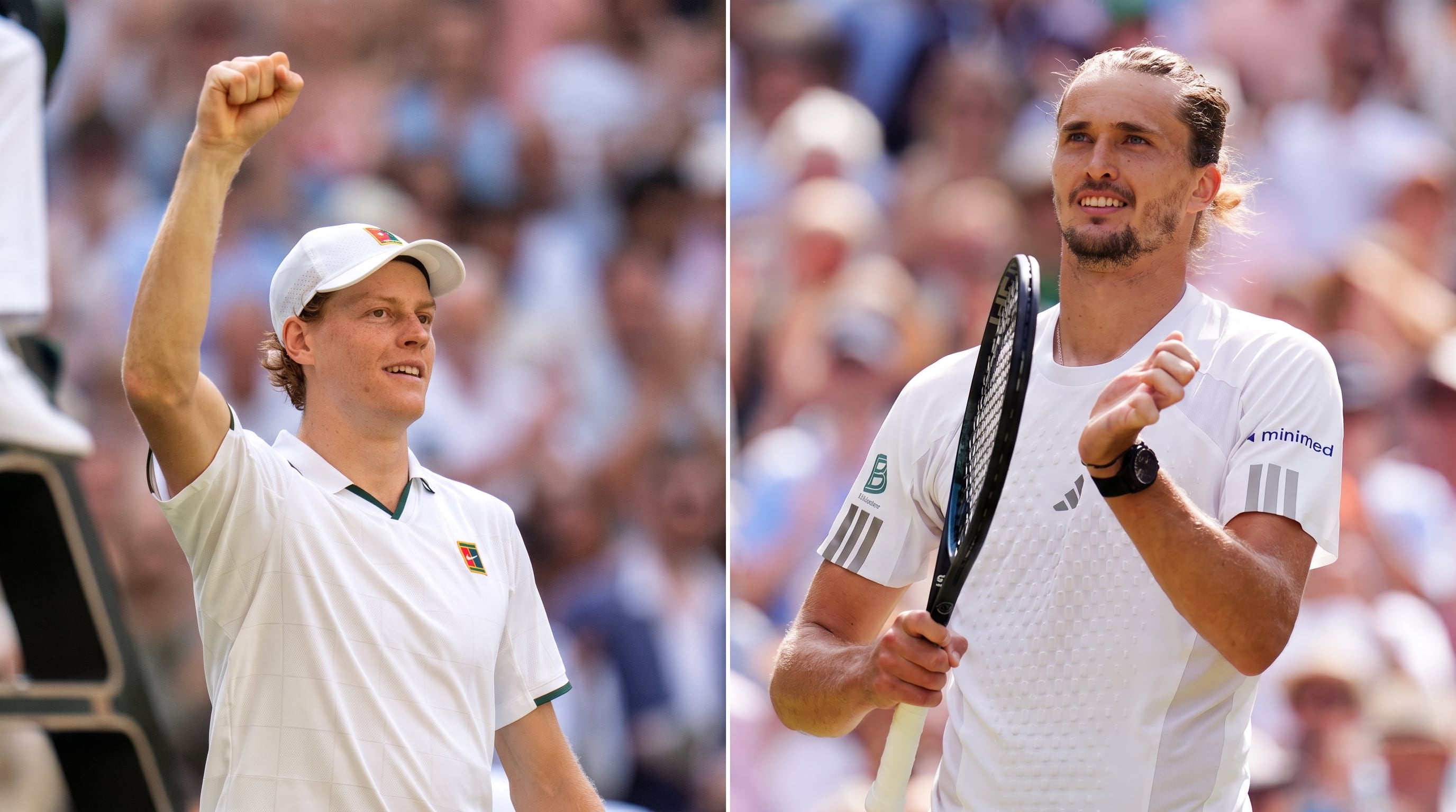Sinner y Zverev se enfrentan en la final de Wimbledon