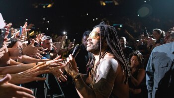 Lenny Kravitz bajó del escenario
