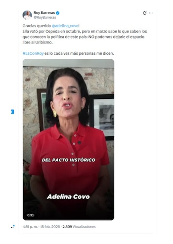 Con un mensaje en sus