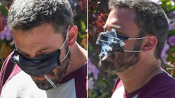 Ben Affleck fue fotografiado fumando