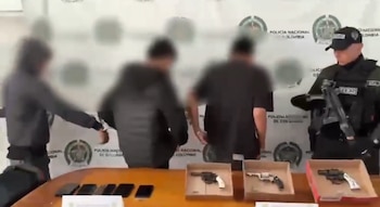 Los tres adultos capturados fueron enviados a prisión mientras avanza el proceso judicial - crédito Policía Nacional