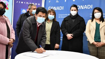 El momento de la firma