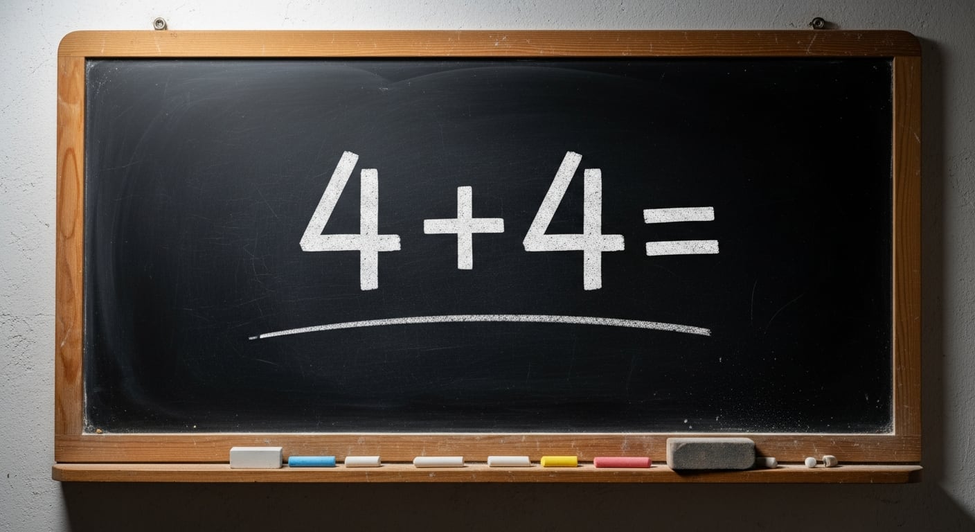 El acertijo de los cuatro cuatros fomenta la exploración de técnicas como dividir, agrupar operaciones y reorganizar expresiones matemáticas (Imagen Ilustrativa Infobae)