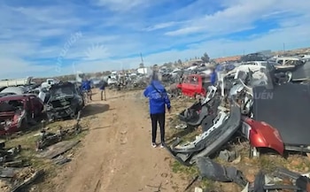 Neuquén Desarmadero de Autos (Captura de video)