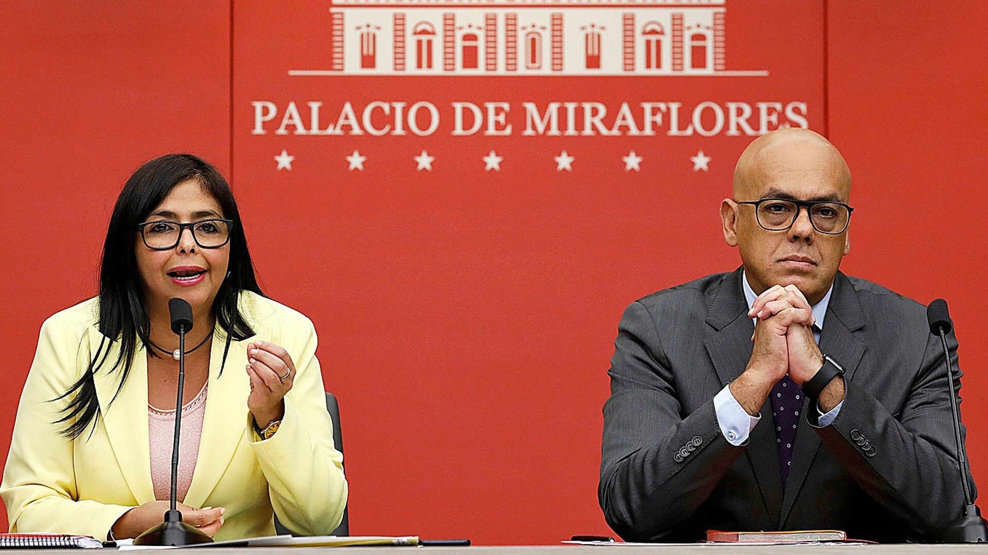 Delcy y Jorge Rodríguez