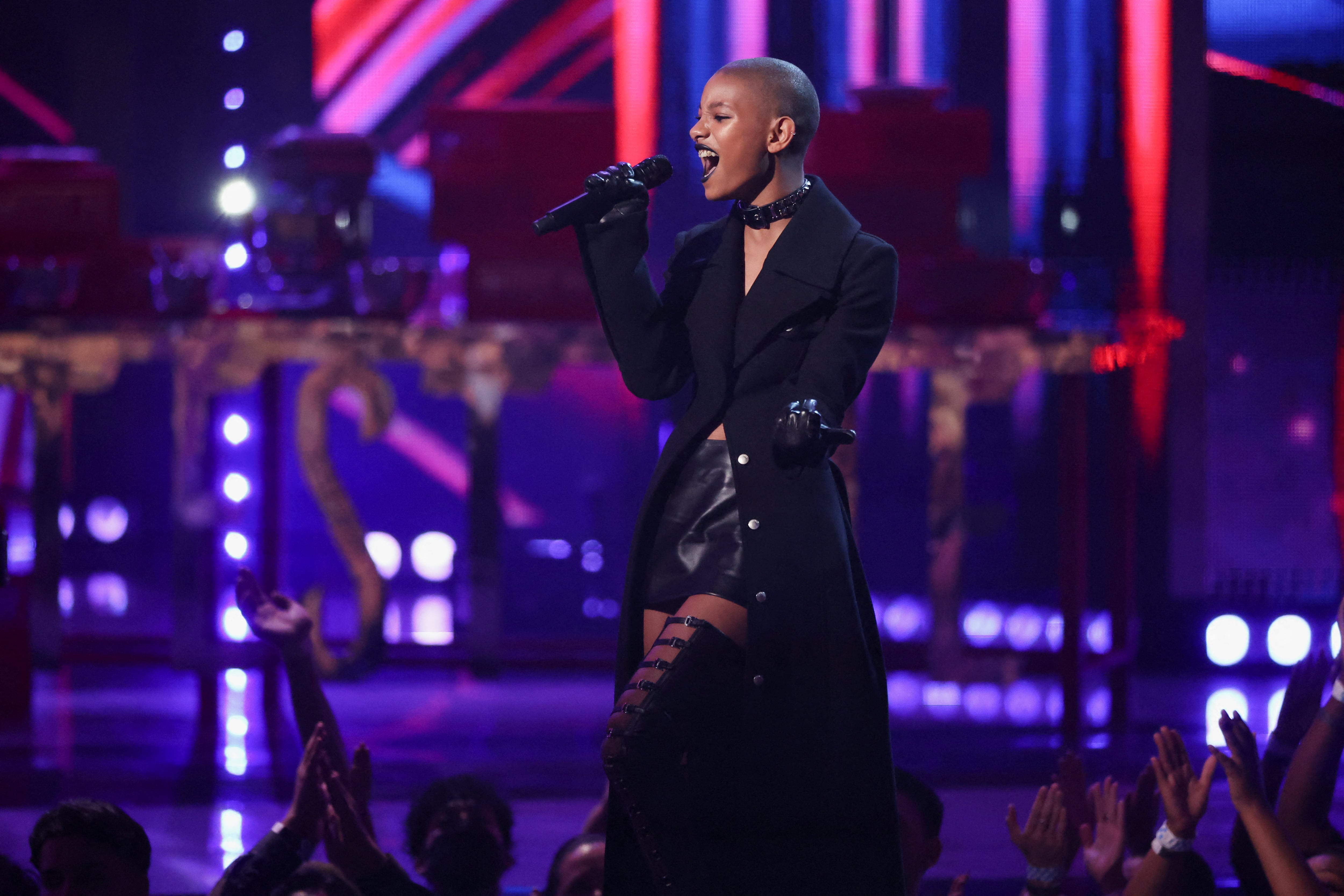 Kid Cudi y Willow Smith prevén interpretar en vivo el tema Rose Golden en un próximo concierto (REUTERS/Mario Anzuoni)