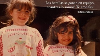 Dalma y Giannina se mostraron