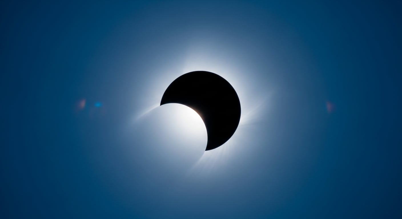Estados Unidos no quedará dentro de la franja de totalidad del eclipse de 2026 y solo verá un eclipse parcial en Alaska, el noreste y los Grandes Lagos. (Imagen Ilustrativa Infobae)