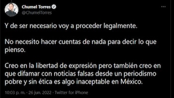 Captura: Twitter/@ChumelTorres
