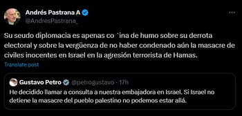 El expresidente Andrés Pastrana tildó