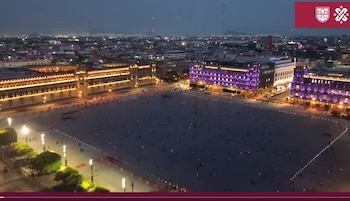 Así se ve el Zócalo