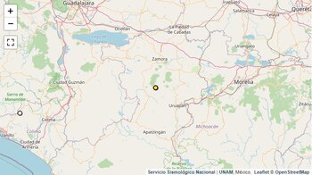 Temblor registrado en Michoacán.
(SSN)