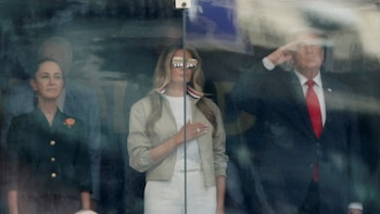 Claudia Sheinbaum aparece junto a Donald Trump para presenciar la final España vs Argentina del Mundial 2026